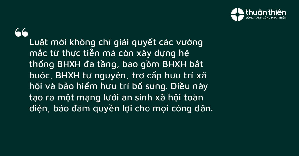 Luật Bảo hiểm xã hội 2024 đánh dấu bước tiến quan trọng trong việc hoàn thiện hệ thống an sinh xã hội Việt Nam.